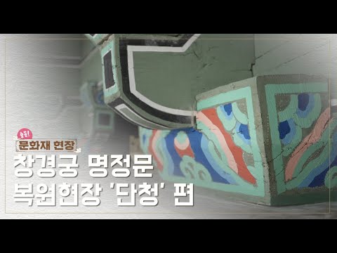 창경궁 명정문 수리현장